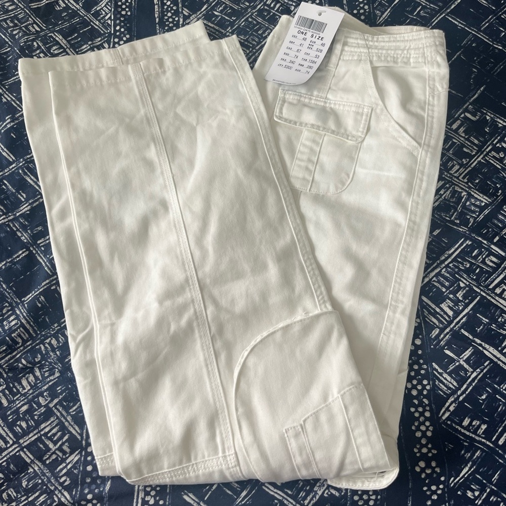 Brandy Melville Cargo Pants - White